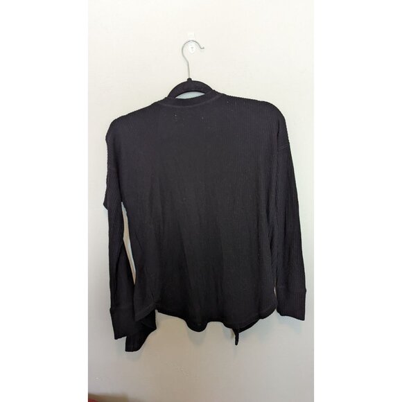 Abercrombie & Fitch XS Button Minimalist Cardigan Black Preppy - Picture 2 of 4